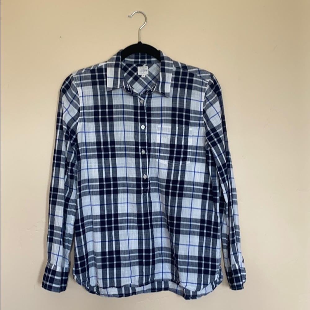 J. Crew the Perfect Shirt Size Small, Checkered
